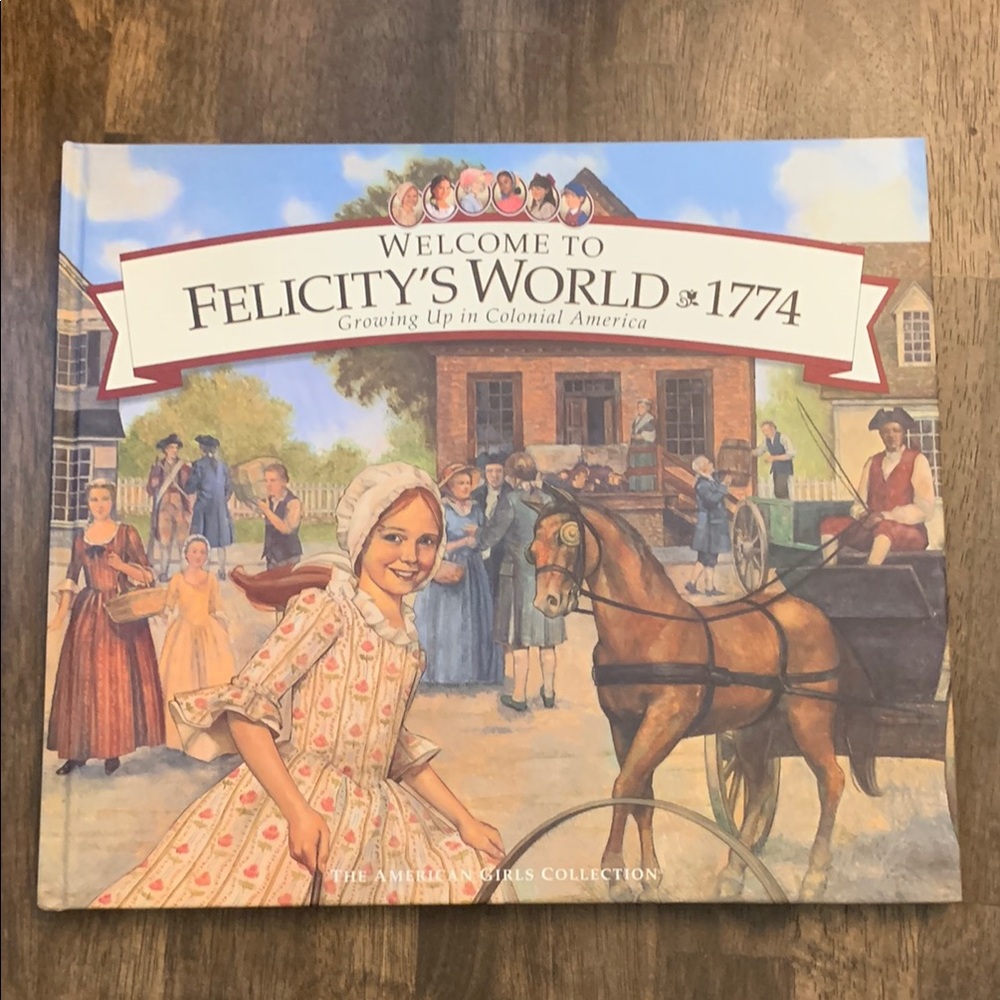 American Girl Cream and Brown Accents Coffee Table Book